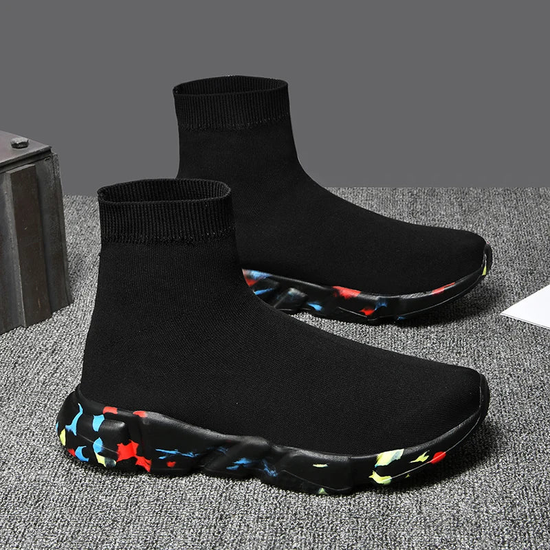 Men's Casual Sneakers Comfortable Socks Walking Shoes 2022 Spring New Comfortable Men's Casual Shoes Light Sneakers Women Shoes