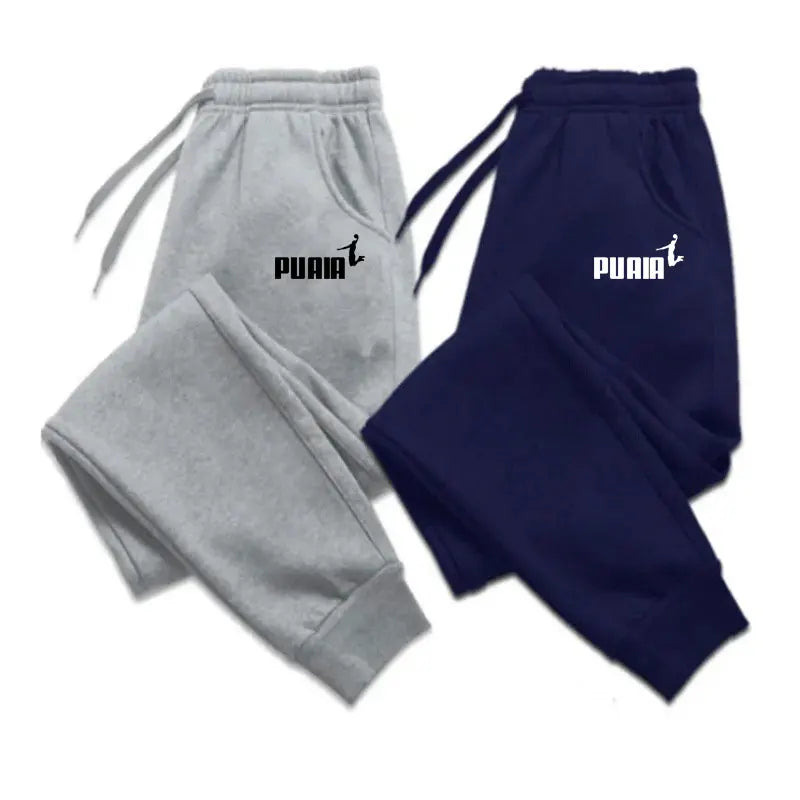 Spring and Autumn Fashion Men's Sweatpants Simple Style Slim Edition Printed Nine-point Pants Men's Clothing Sales Promotion